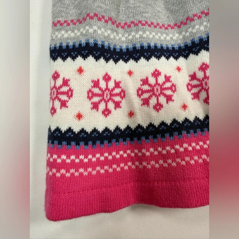NWT GYMBOREE Girls’ Fair Isle Winter Grey Knit Snowflake Skater Skirt Size‎ 6